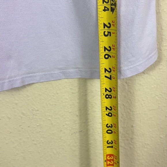 Eileen Fisher Lilac Light Purple Short Sleeve Top Shirt size small - Picture 8 of 9